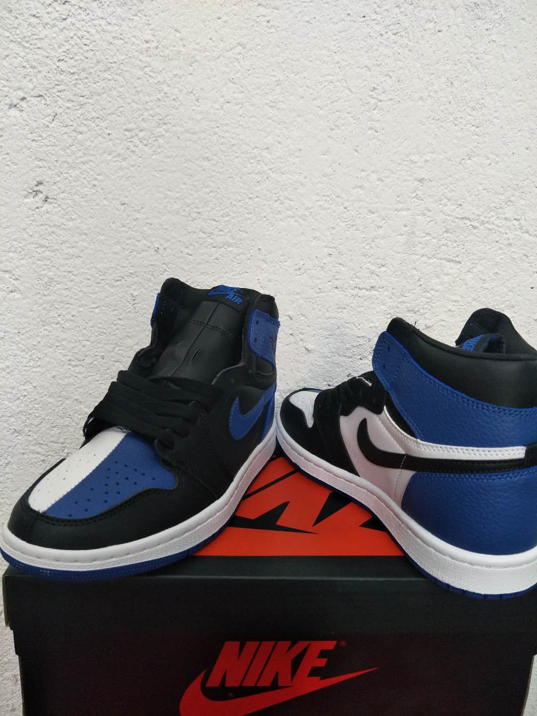 New Air Jordan 1 Clown Blue Black White Shoes